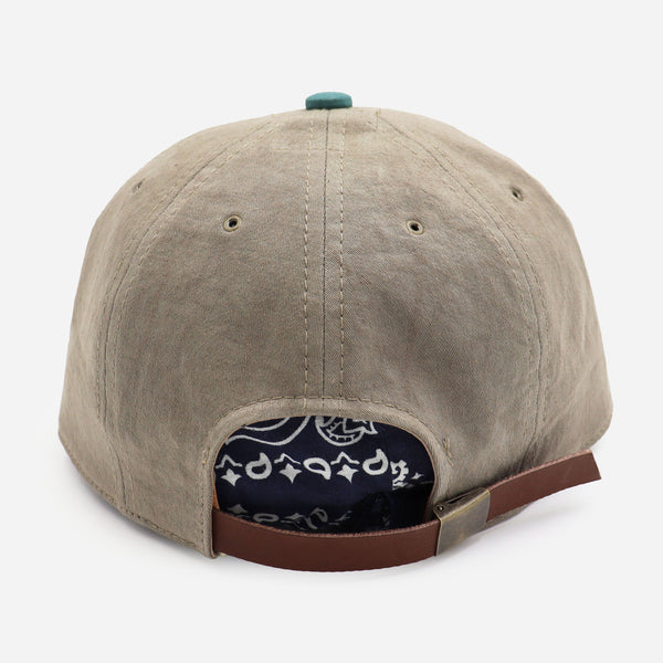 COTTON WASHER CAP - GREY/GREEN