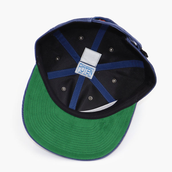 DYED CORDUROY CAP - BLUE