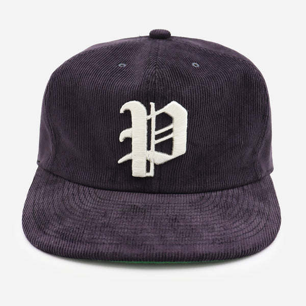 DYED CORDUROY CAP - NAVY