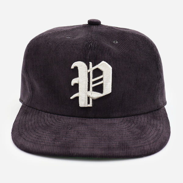 DYED CORDUROY CAP - CHARCOAL