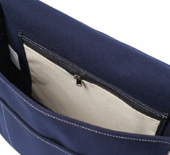 RUNNER'S BAG CANVAS NAVY / ECRU