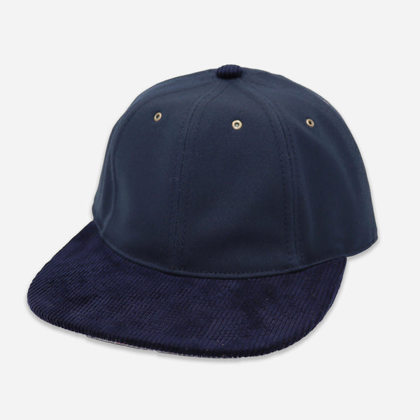 WORK CANVAS/CORD CAP - NAVY