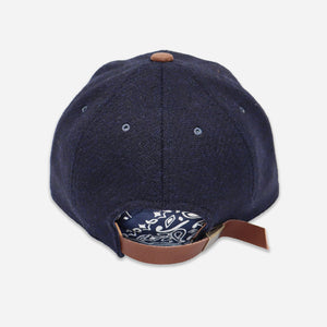 Poten - HARRIS TWEED CAP - NAVY/BROWN -  - Alternative View 1