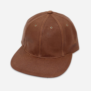 Poten - LEATHER CAP - BROWN -  - Main Front View