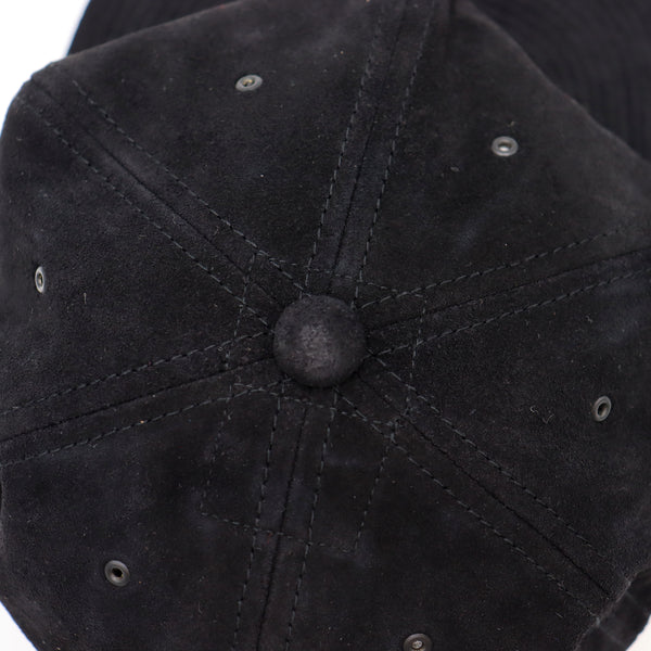 80's VINTAGE BRUSHED VELOUR CAP - BLACK