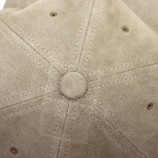 80's VINTAGE BRUSHED VELOUR CAP - BEIGE