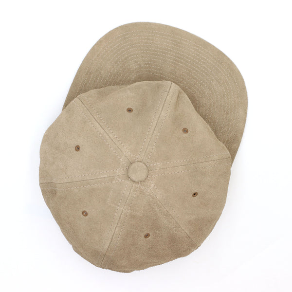 80's VINTAGE BRUSHED VELOUR CAP - BEIGE