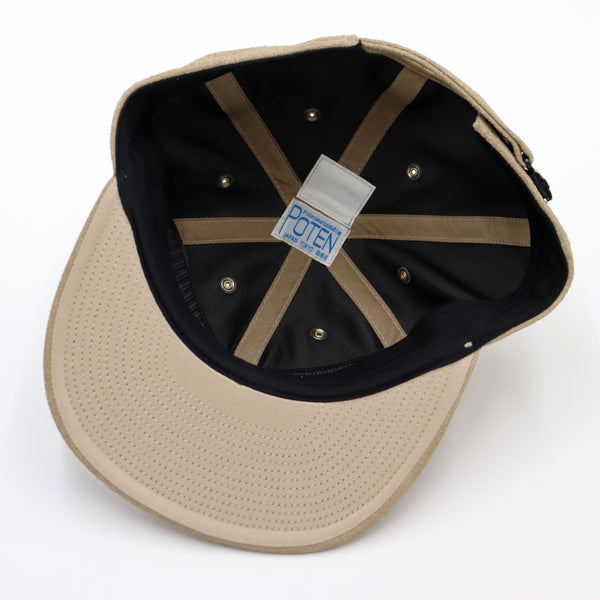 80's VINTAGE BRUSHED VELOUR CAP - BEIGE