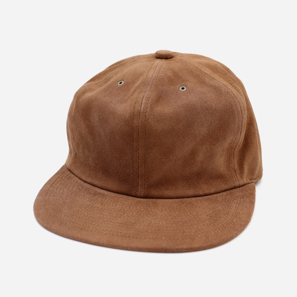 80's VINTAGE BRUSHED VELOUR CAP - BROWN
