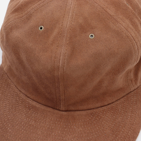 80's VINTAGE BRUSHED VELOUR CAP - BROWN