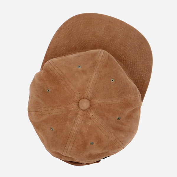 80's VINTAGE BRUSHED VELOUR CAP - BROWN