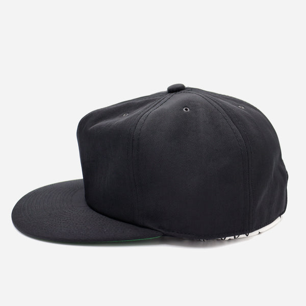 80's VINTAGE NYLON CAP - BLACK