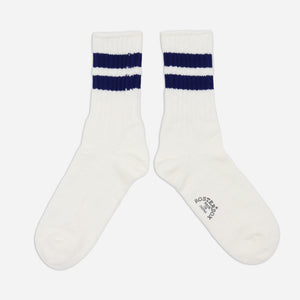 Rostersox - B LINE SOCKS - WHITE/BLUE -  - Main Front View