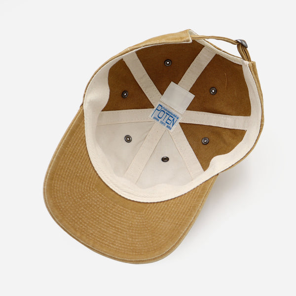 70s WASHED DENIM CAP - OLIVE