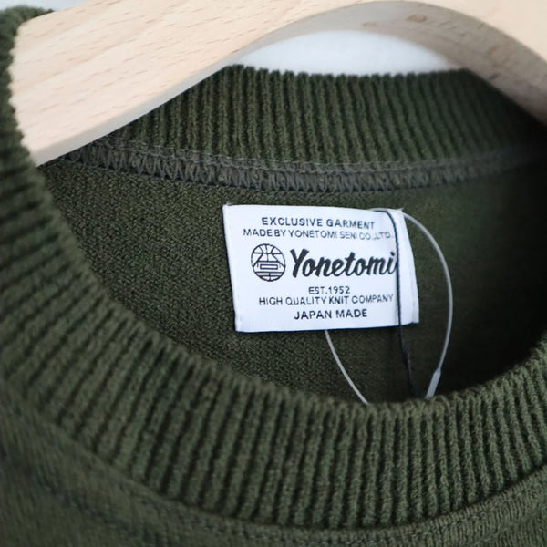 WAVE COTTON CREW KNIT - KHAKI