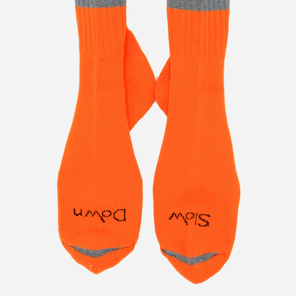 96 SLOW DOWN SOCK - YELLOW/GREY