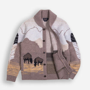 Pendleton - IN THEIR ELEMENT SWEATER - TAN BUFFALO -  - Alternative View 1