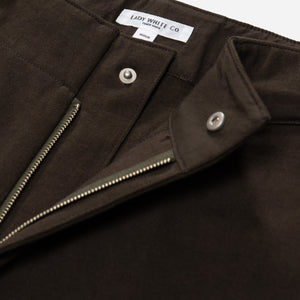 Lady White Co. - JERSEY WIDE TROUSER - BLACK OLIVE -  - Alternative View 1