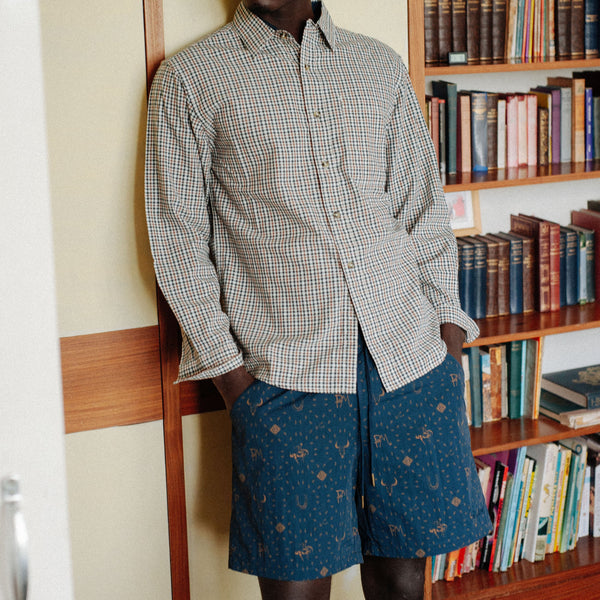 VACATION SWIM SHORT - WESTERN BANDANA