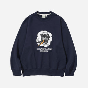 Uniform Bridge - SPITTEN KITTEN SWEATSHIRT - NAVY -  - Main Front View