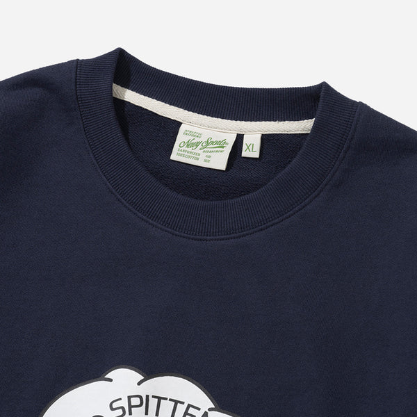 SPITTEN KITTEN SWEATSHIRT - NAVY