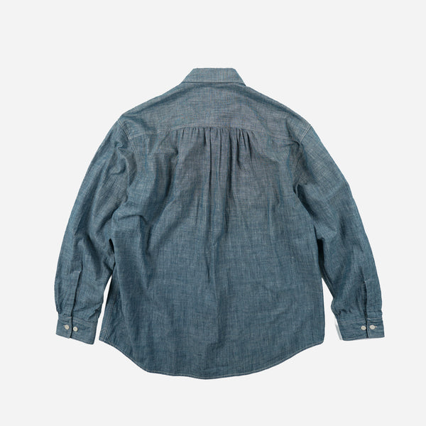 Frizmworks Kuroki Chambray Work Shirt - Washed Blue