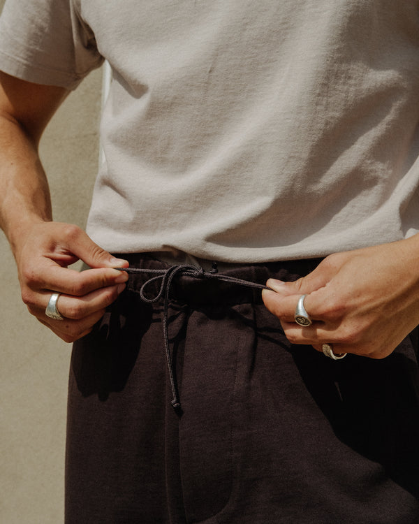 JERSEY LOUNGE PANT -  BLACK