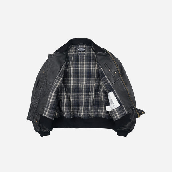Frizmworks Lambskin Flight Jacket - Black