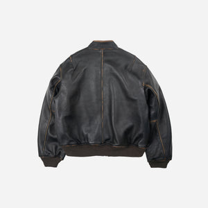 Frizmworks - Frizmworks Lambskin Flight Jacket - Washed Brown -  - Alternative View 1