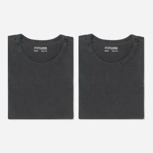 Lady White Co. - OUR 2 PACK T-SHIRTS - PIGMENT CHARCOAL -  - Main Front View