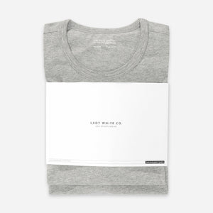 Lady White Co. - OUR 2 PACK T-SHIRTS - HEATHER GREY -  - Alternative View 1