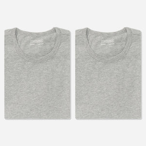 Lady White Co. - OUR 2 PACK T-SHIRTS - HEATHER GREY -  - Main Front View