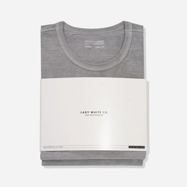 OUR 2 PACK T-SHIRTS - PIGMENT CHALK