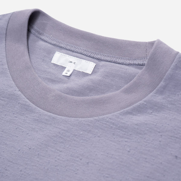 JAPANESE NEP JERSEY T-SHIRT - LILAC GREY
