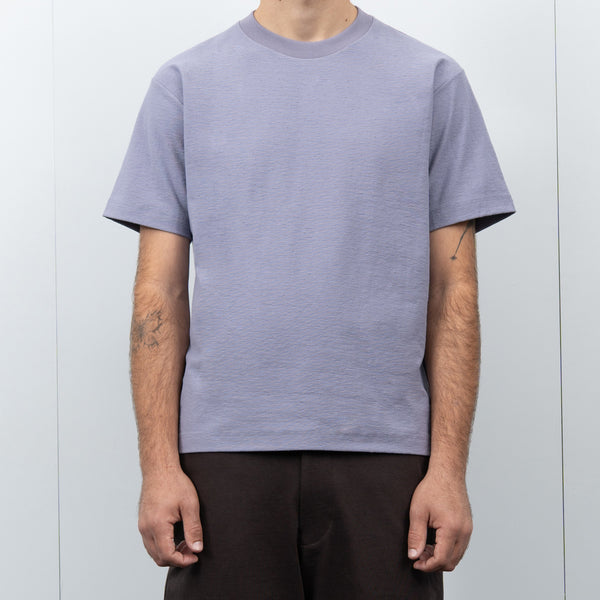 JAPANESE NEP JERSEY T-SHIRT - LILAC GREY