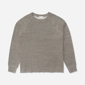 Lady White Co. - RAGLAN THERMAL L/S T-SHIRT - GREY MELANGE -  - Main Front View