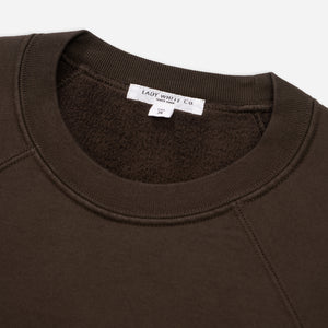 Lady White Co. - HEAVY GUSSET SWEATSHIRT - BLACK OLIVE -  - Alternative View 1