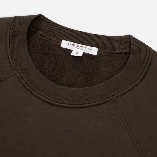 HEAVY GUSSET SWEATSHIRT - BLACK OLIVE