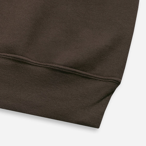 QUARTER ZIP SWEATSHIRT - BLACK OLIVE