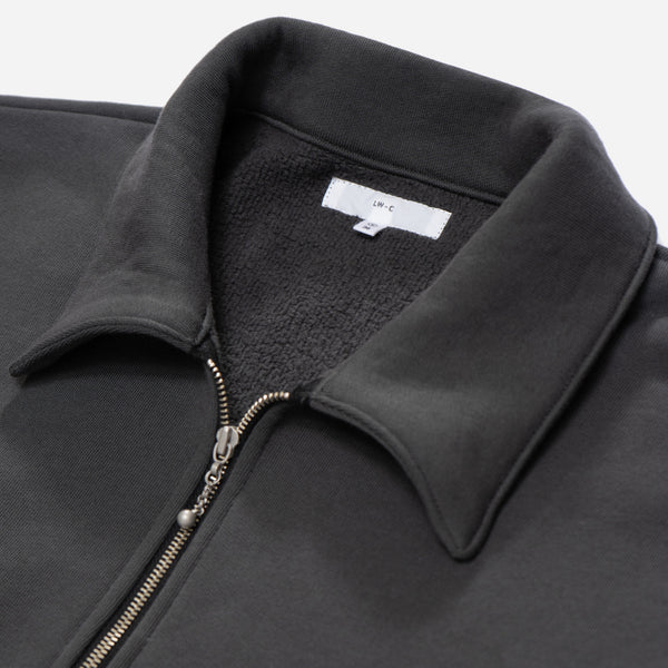 QUARTER ZIP SWEATSHIRT - FADED BLACK