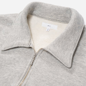 Lady White Co. - WOOL BLEND QUARTER ZIP SWEATSHIRT - HEATHER GREY -  - Alternative View 1