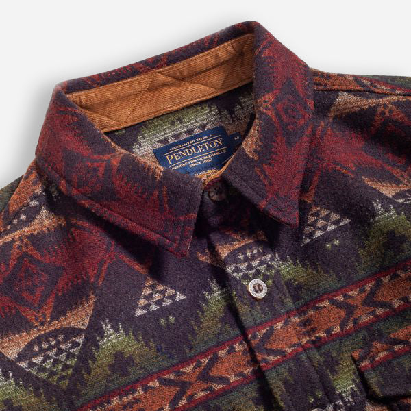 LA PINE OVERSHIRT - NEHALEM BROWN