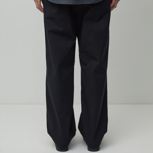 SLOB TWILL 2 PLEAT PANTS - DARK NAVY