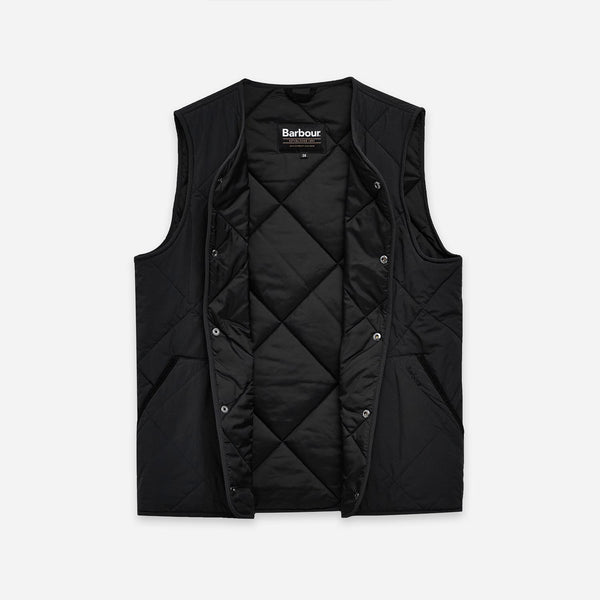 LIDDESDALE QUILTED GILET - BLACK