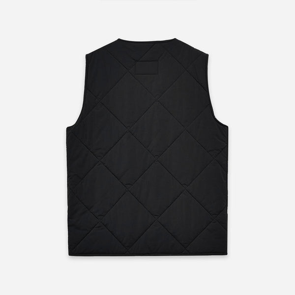 LIDDESDALE QUILTED GILET - BLACK