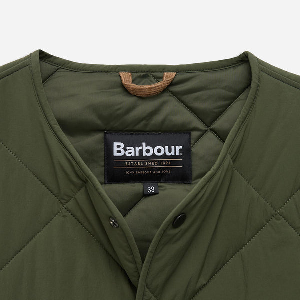 LIDDESDALE QUILTED GILET - OLIVE