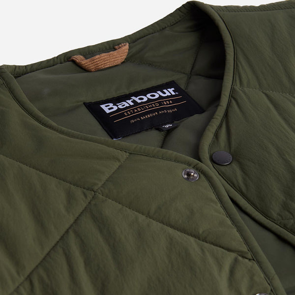 LIDDESDALE QUILTED GILET - OLIVE