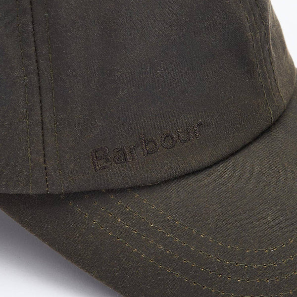 WAXED SPORTS CAP - OLIVE