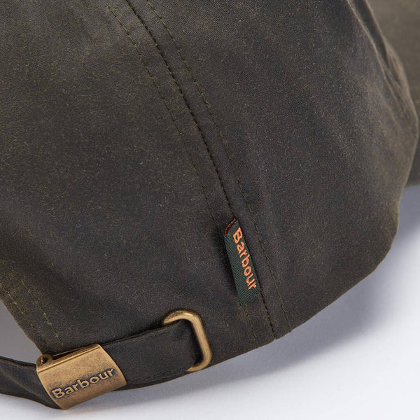 WAXED SPORTS CAP - OLIVE