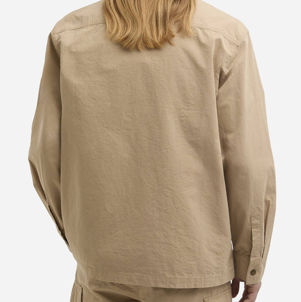 SPEY POPLIN OVERSHIRT - BEIGE